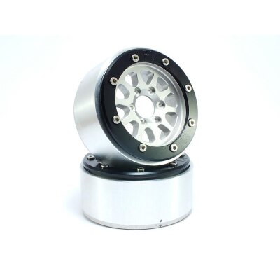 Beadlock Wheels GEAR silber/schwarz 1.9 (2 St.) ohne Radnabe