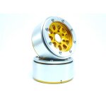 Beadlock Wheels GEAR gold/silber 1.9 (2 St.) ohne Radnabe