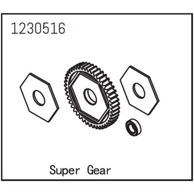 Hauptzahnrad mit Slipperplatten