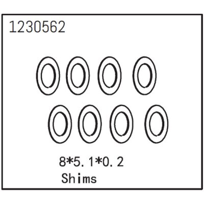 Shimscheiben 8*5.1*0.2