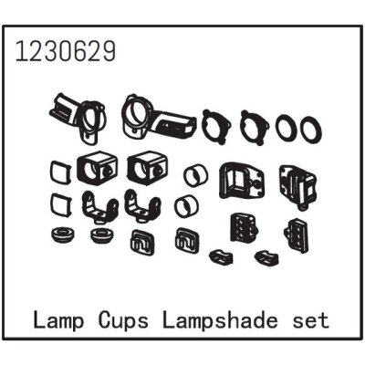 Lampensockel und Lampnschirmsatz