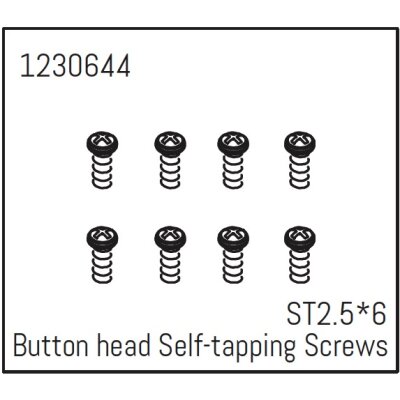 Kopfschraube selbstsichernd M2.5*6 (8 St.)
