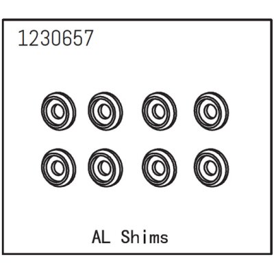 Aluminium Unterlegscheiben (8 St.)