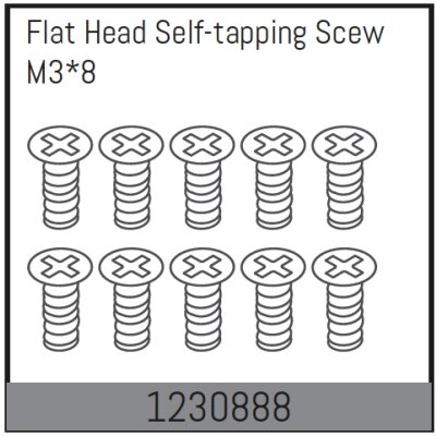 M3*8 Senkkopf-Schrauben selbstschneidend (10 St.)