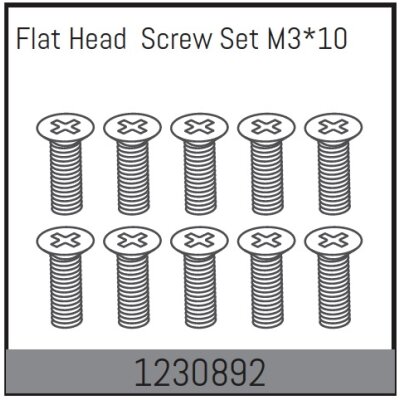 M3*10 Senkkopf-Schrauben (10 St.)