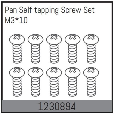 M3*10 Selbstschneidende Schrauben (10 St.)