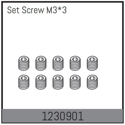 M3*3 Madenschrauben (10 St.)
