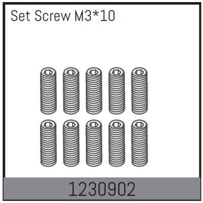 M3*10 Madenschrauben (10 St.)