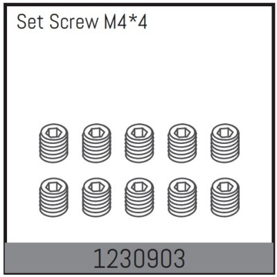 M4*4 Madenschrauben (10 St.)