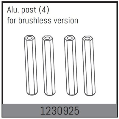 Aluminiumpfosten (4 St.)