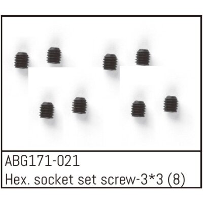Hex. Socket Set Screw M3*3 (8PCS)