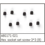 Hex. Socket Set Screw M3*3 (8PCS)