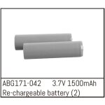 Re-chargeable Li-Ion Batteries - 3.7V 1500mAh (2PCS)