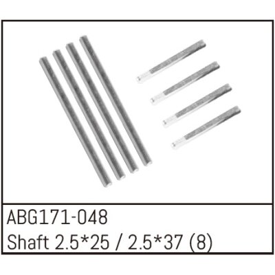Shaft Set - 2.5*25 (4PCS) /2.5*37 (4PCS)