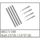 Shaft Set - 2.5*25 (4PCS) /2.5*37 (4PCS)