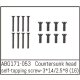 Countersunk Screw M3*14 (8PCS) / M2.5*8 (8PCS)
