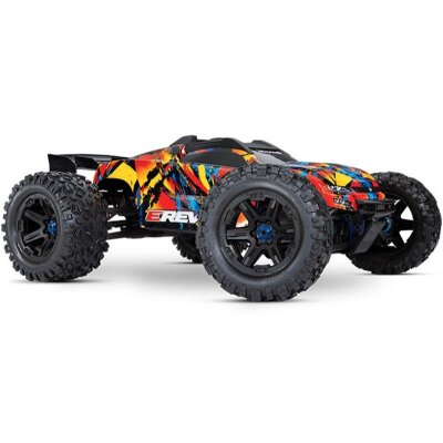 TRAXXAS E-Revo BL 2.0 4x4 VXL Solar Flare RTR o. Akku/Lader 1/8 4WD Racing Truck Brushless