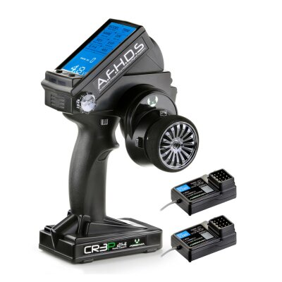 Absima 3 - Kanal Display Fernsteuerung "CR3P" 2.4 GHz inkl. 2 Stück waterproof Empfänger