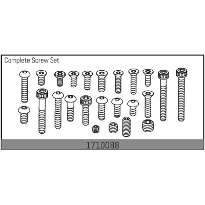 Komplettes Schraubenset
