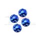 ALUMINUM 6061-T6 WHEEL LOCK -4PC SET blau