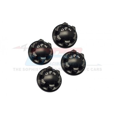 ALUMINUM 6061-T6 WHEEL LOCK -4PC SET schwarz