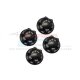 ALUMINUM 6061-T6 WHEEL LOCK -4PC SET schwarz