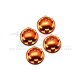 ALUMINUM 6061-T6 WHEEL LOCK -4PC SET orange
