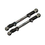 ALUMINUM+STAINLESS STEEL REAR UPPER ARM TIE ROD -2PC SET