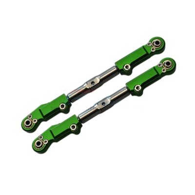ALUMINUM+STAINLESS STEEL REAR UPPER ARM TIE ROD -2PC SET