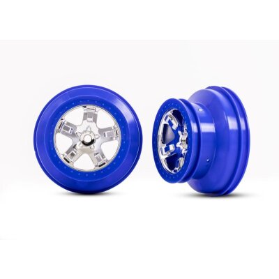 Felge SCT Chrom Beadlock-Style blau 3.0/2.2 (2) 4WD v/h 2WD