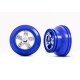 Felge SCT Chrom Beadlock-Style blau 3.0/2.2 (2) 4WD v/h 2WD