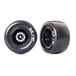 Reifen auf Felge hi Weld glossy schwarz Mickey Thompson Drag