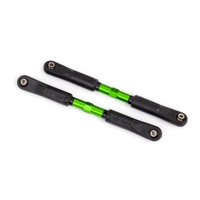 Vorspurstangen 120mm Alu grün mit Kugelpfannen montiert