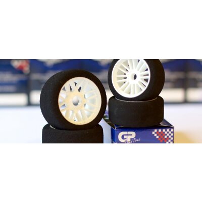 GP Speed Tires 1/10 Front Foam Tire 37 Shore Scale-Frontreifen auf Felgen, 26 mm