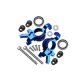 Aluminium Lenkhebel Set vorne oversized blau