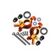 Aluminium Lenkhebel Set vorne oversized orange