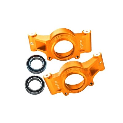 Aluminium Radträger Set hinten oversized orange