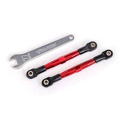 Vorspurstange vo Alurohr rot eloxiert