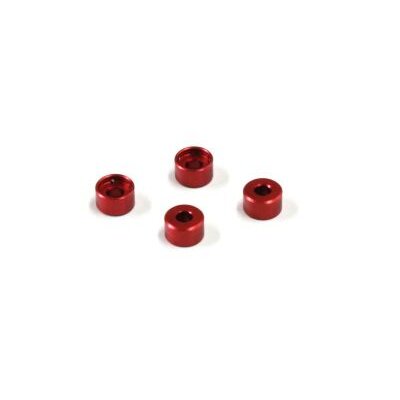 Abstandsringe fuer MZW418 Kyosho Mini-Z MR03 3.0mm (4) Rot