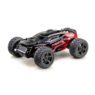 1:14 Green Power Elektro Modellauto High Speed Race Truck - Truggy "POWER" schwarz/rot 4WD RTR