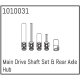 Main Drive Shaft Set & Rear Axle Hub Micro Crawler 1:18