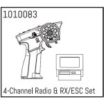 4-Channel Radio & RX/ESC Set Micro Crawler 1:18 u. 1:24
