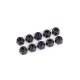 Stoppmuttern, 4mm schwarz (10)