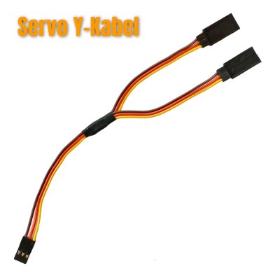 Servo Y-Kabel JR Futaba Stecker auf 2 Buchsen ca.20cm