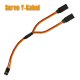 Servo Y-Kabel JR Futaba Stecker auf 2 Buchsen ca.20cm