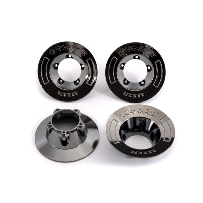 Felgen-Abdeckung schwarz chrome (4)  für 9572 Felgen