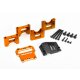 Center Diff-Halter 6061-T6 Alu orange eloxiert