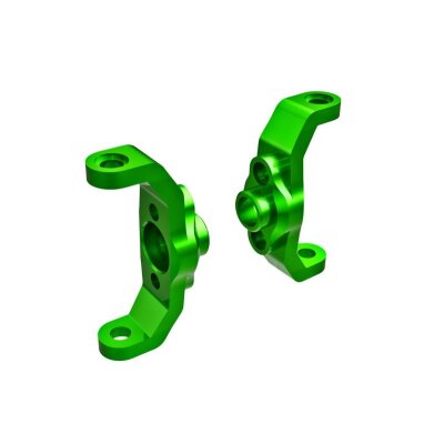 Caster-Blocks, 6061-T6 Alu grün eloxiert l/r