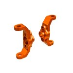 Caster-Blocks, 6061-T6 Alu orange eloxiert l/r
