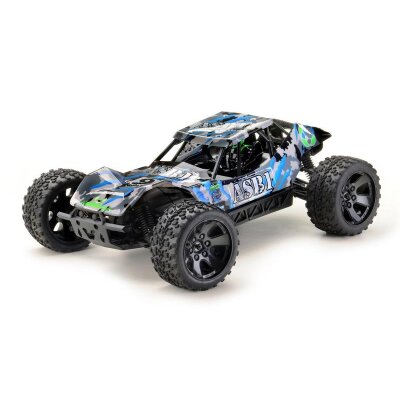 1:10 Green Power Elektro Modellauto Sand Buggy "ASB1-CAMOUFLAGE-BLAU" 4WD RTR Waterproof (inkl. Akku & Lader)